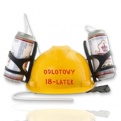 Zółty kask imprezowy  - ODLOTOWY 18-LATEK